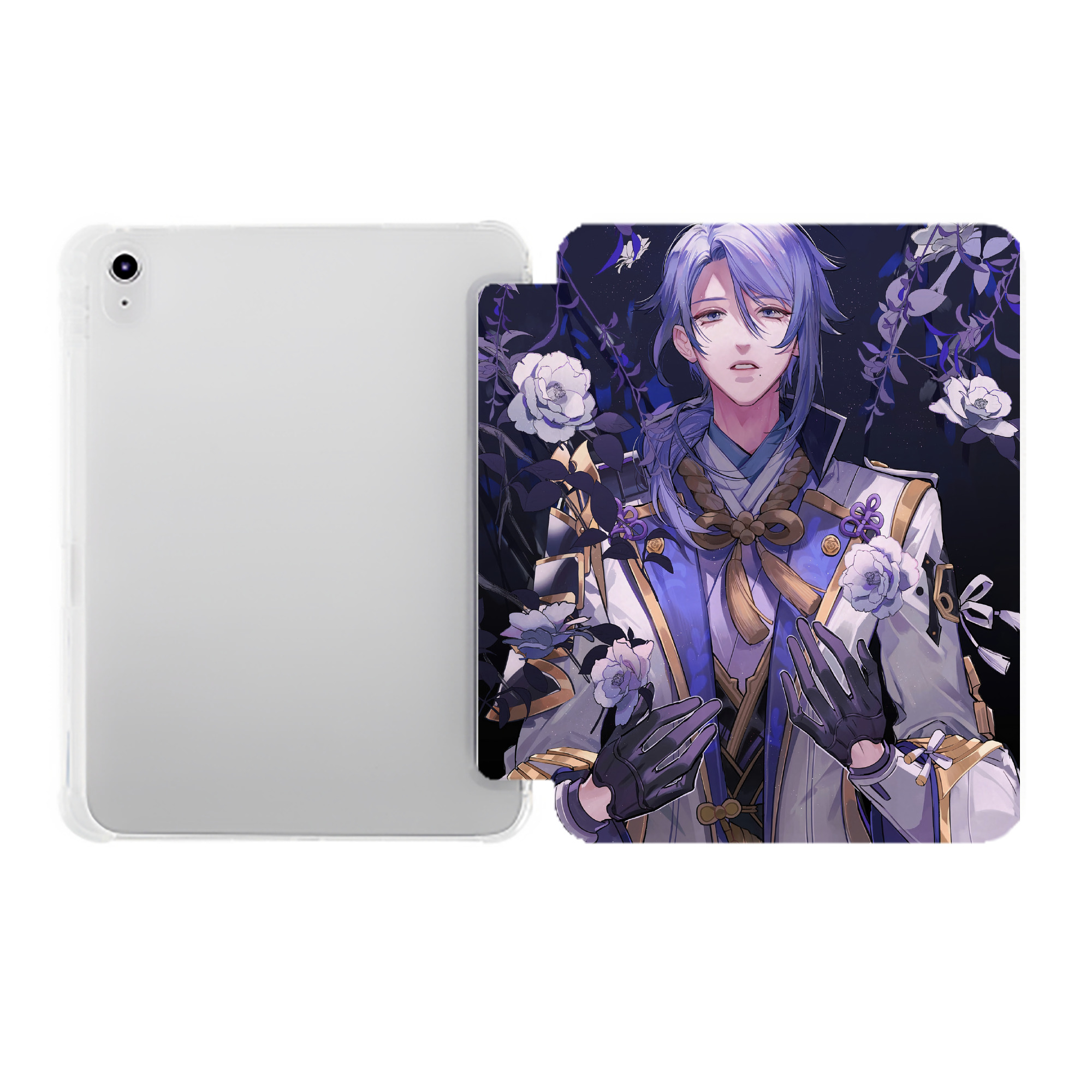 げんし神 genshin IPad ケース ペン収納付き 三つ折りスタンド PUレザー×シリコン 対応機種9.5/10.5/10.9インチ